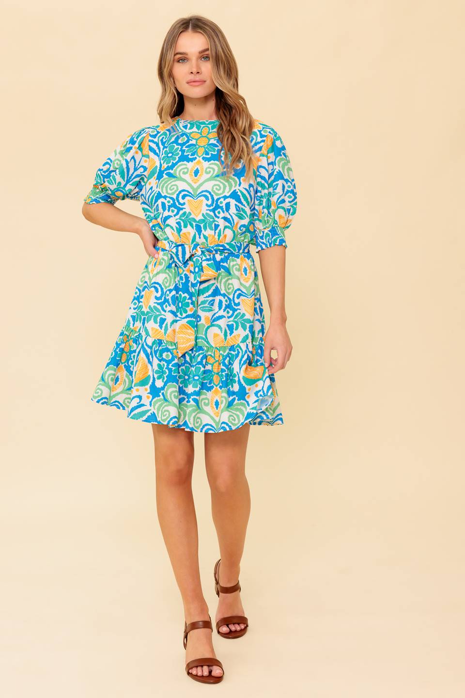 LOVE IN YOUR EYES WOVEN MNI DRESS Flying Tomato